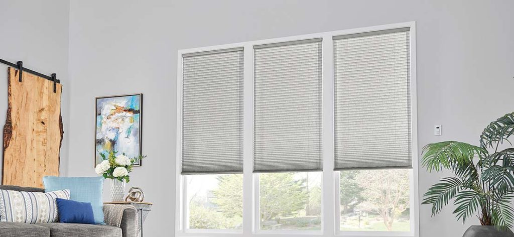 Cellular shades for bedroom windows in Calabasas, offering privacy and light control.