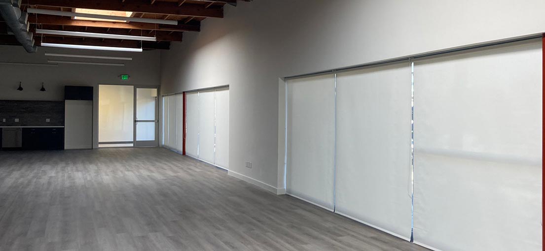 A view at a big empty office