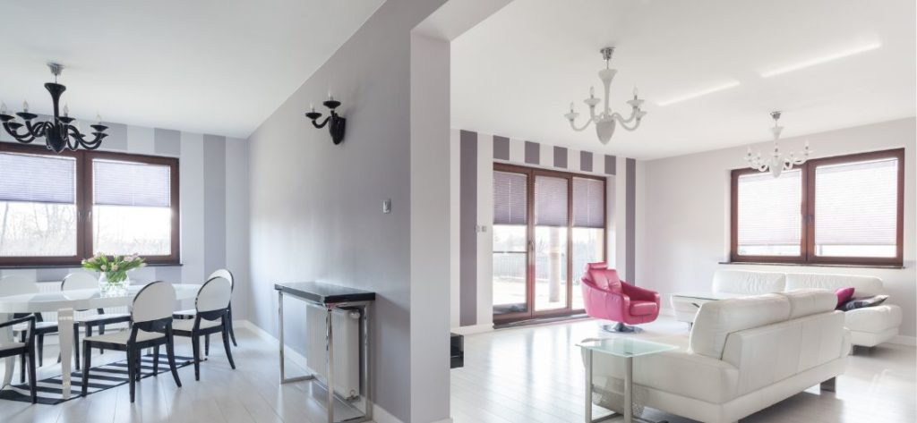Enjoy the perfect amount of sunlight with remote control blinds in your Pomona home.