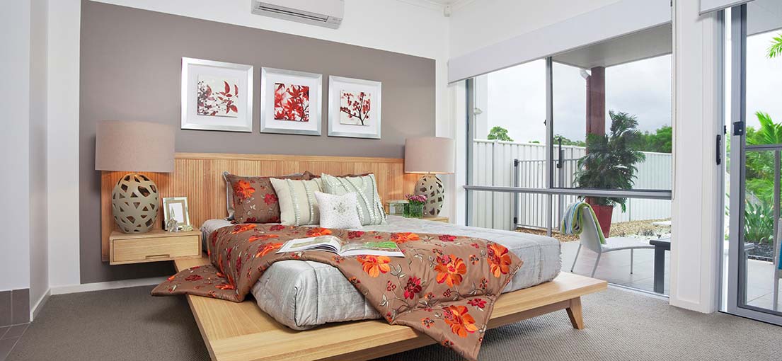 A view at shade system for bedroom