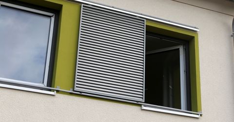 A view at sliding shutters upstairs 2