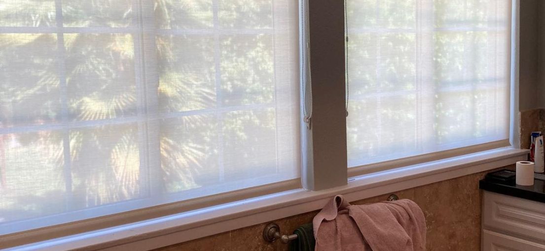 Master Blinds' Custom Window Coverings in the Bathroom - A Perfect Blend of Privacy and Style