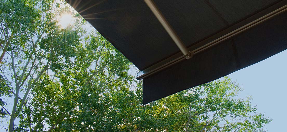 A view at low profile motorized retractable awnings 2