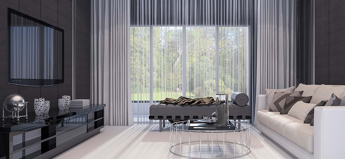 A view at vertical blinds 1