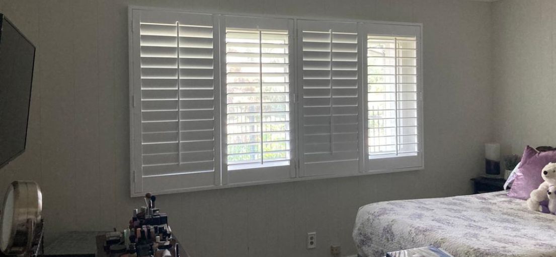 A view at bedroom shutters