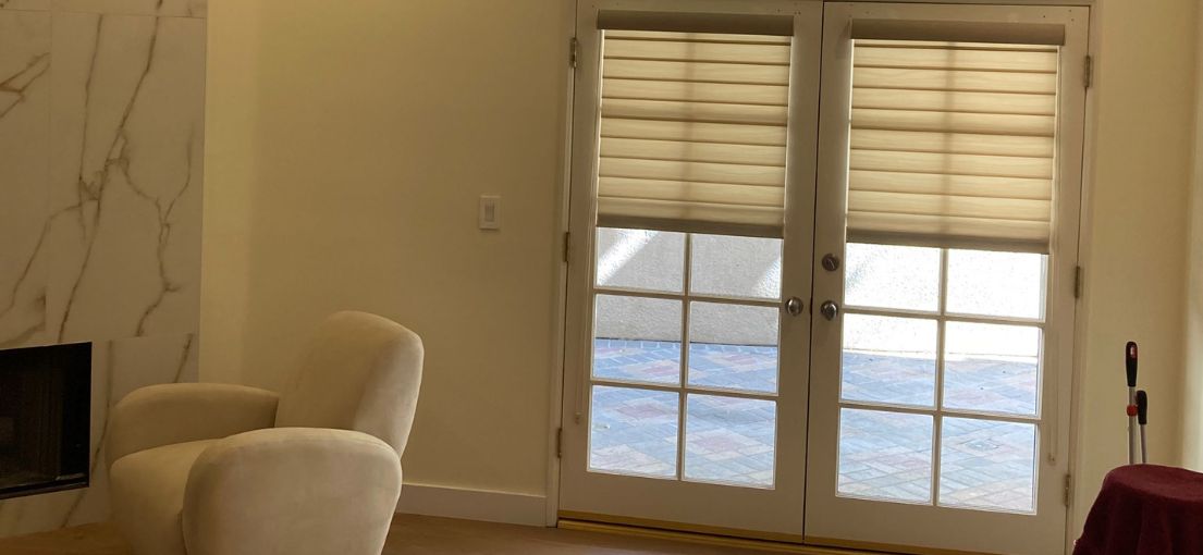 A view at woven blinds for patio doors 3